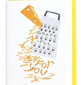 Cracked Designs Greeting Card - Grate-ful
