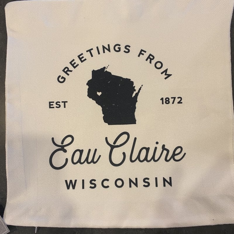 Eau Claire Wi Pillow Cover