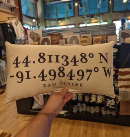B.Berish Latitude & Longitude Pillow