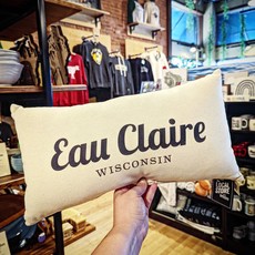 B.Berish Hand Made Home Town Pillow - Eau Claire