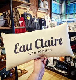 B.Berish Hand Made Home Town Pillow - Eau Claire