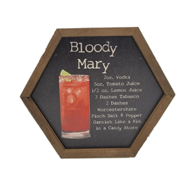 Bloody Mary Cocktail Bar Sign