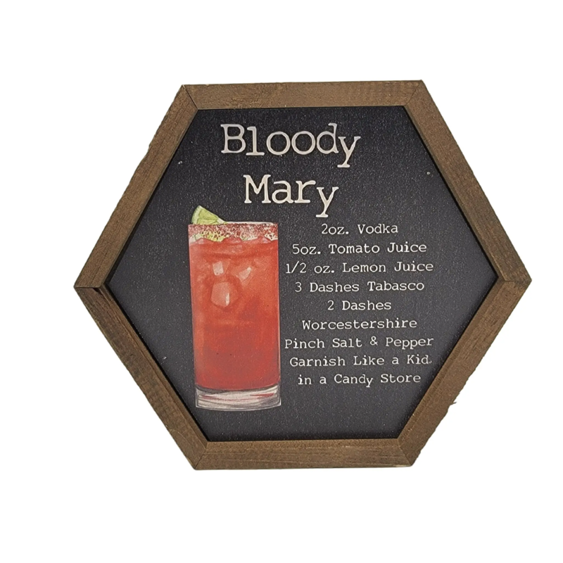 Driftless Studios Bloody Mary Cocktail Bar Sign