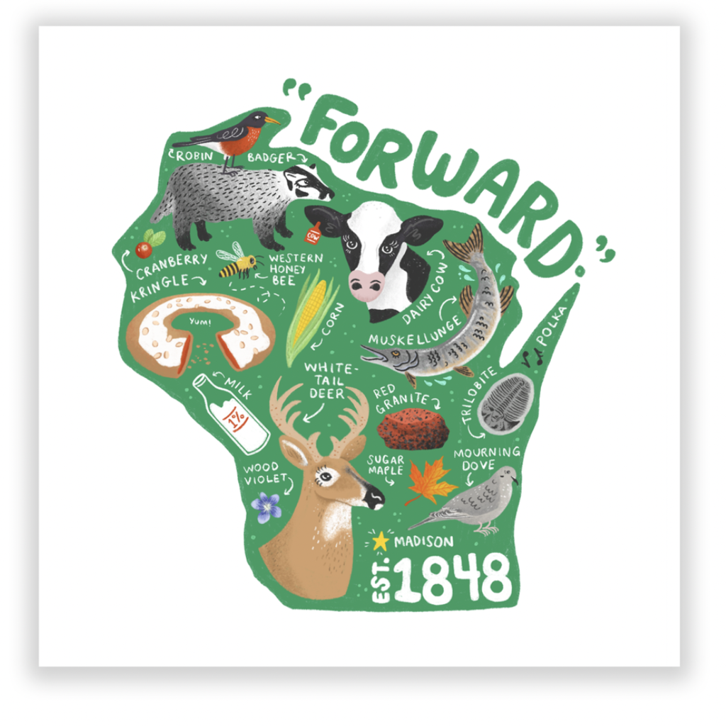 Lauren Marvell Wisconsin Forward Print