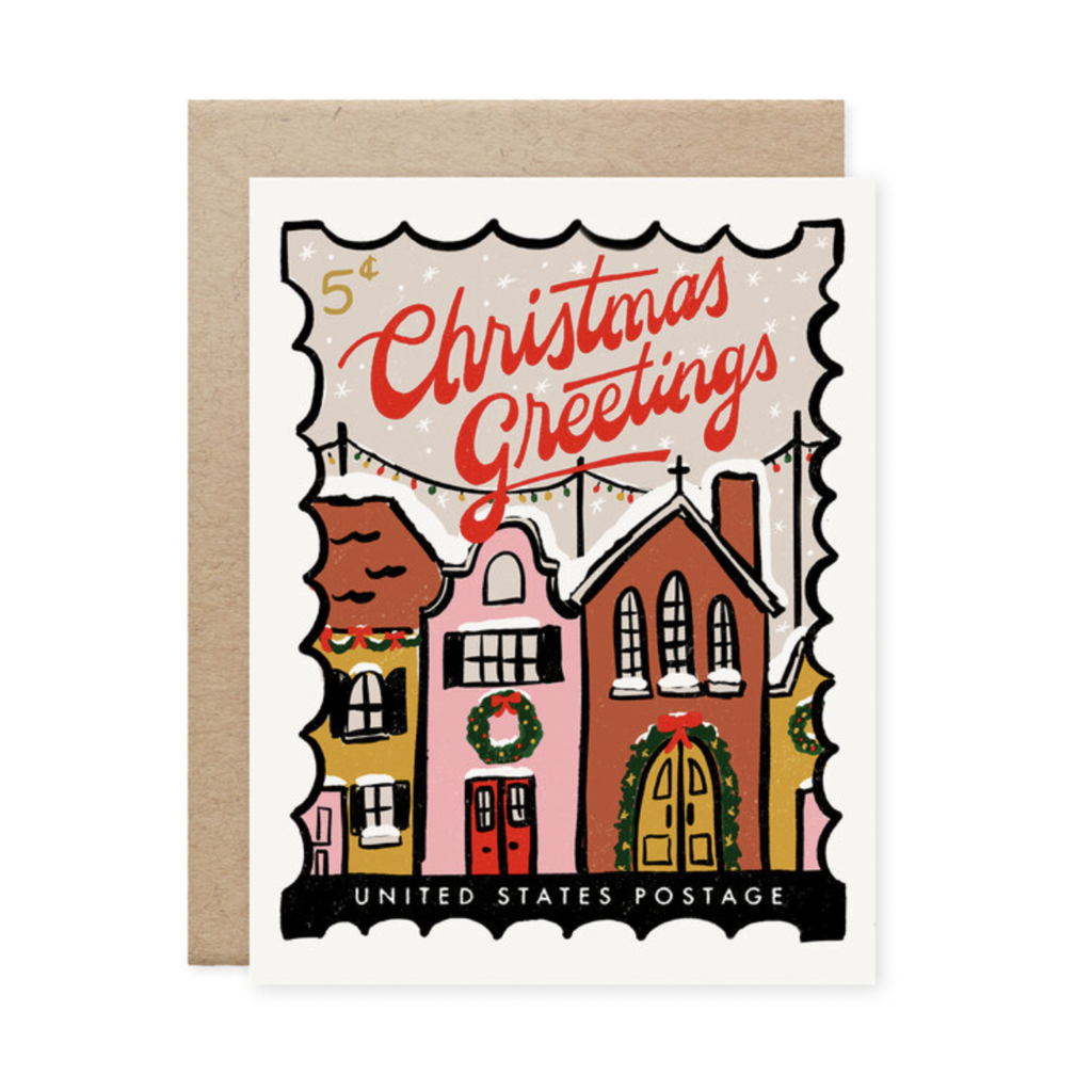 christmas postage stamp