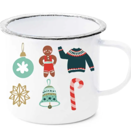 Enamel Mug - Christmas Icons