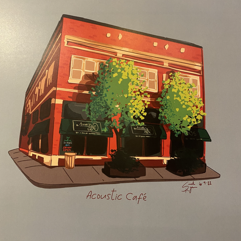 Sarah Ryan Acoustic Cafe Print 11x14