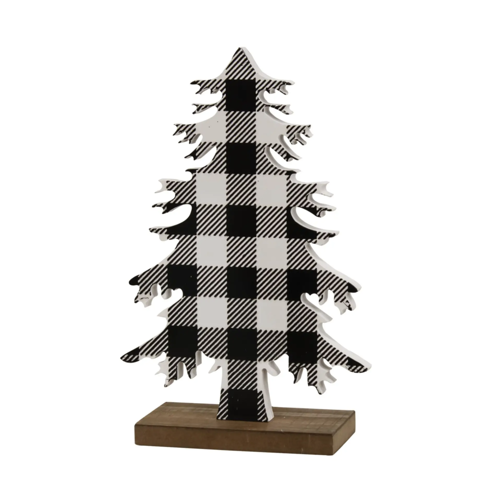 Buffalo Check Wood Tree-Small