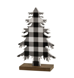 Buffalo Check Wood Tree-Small