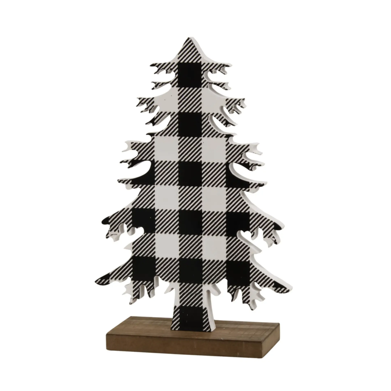 Buffalo Check Wood Tree-Small