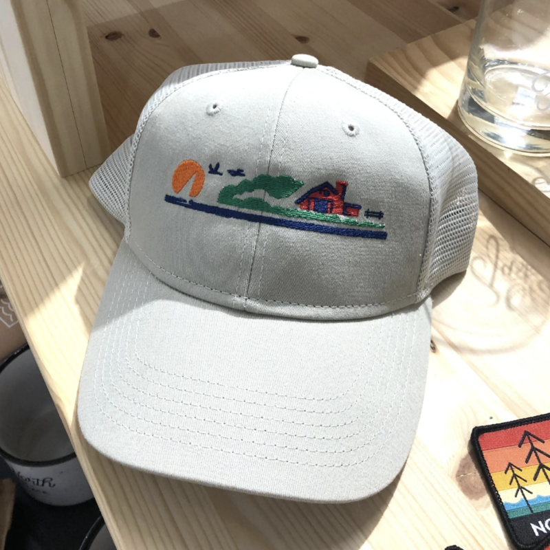 Up North Clothing License Plate Tracker Hat (Stone)