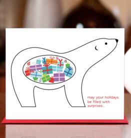 Man vs. George Designs Greeting Card - Polar Bear