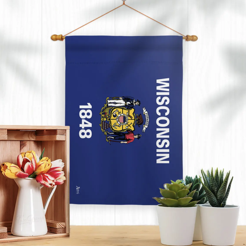 Two Group Flag Co (Faire) Wisconsin State Flag (28x40)