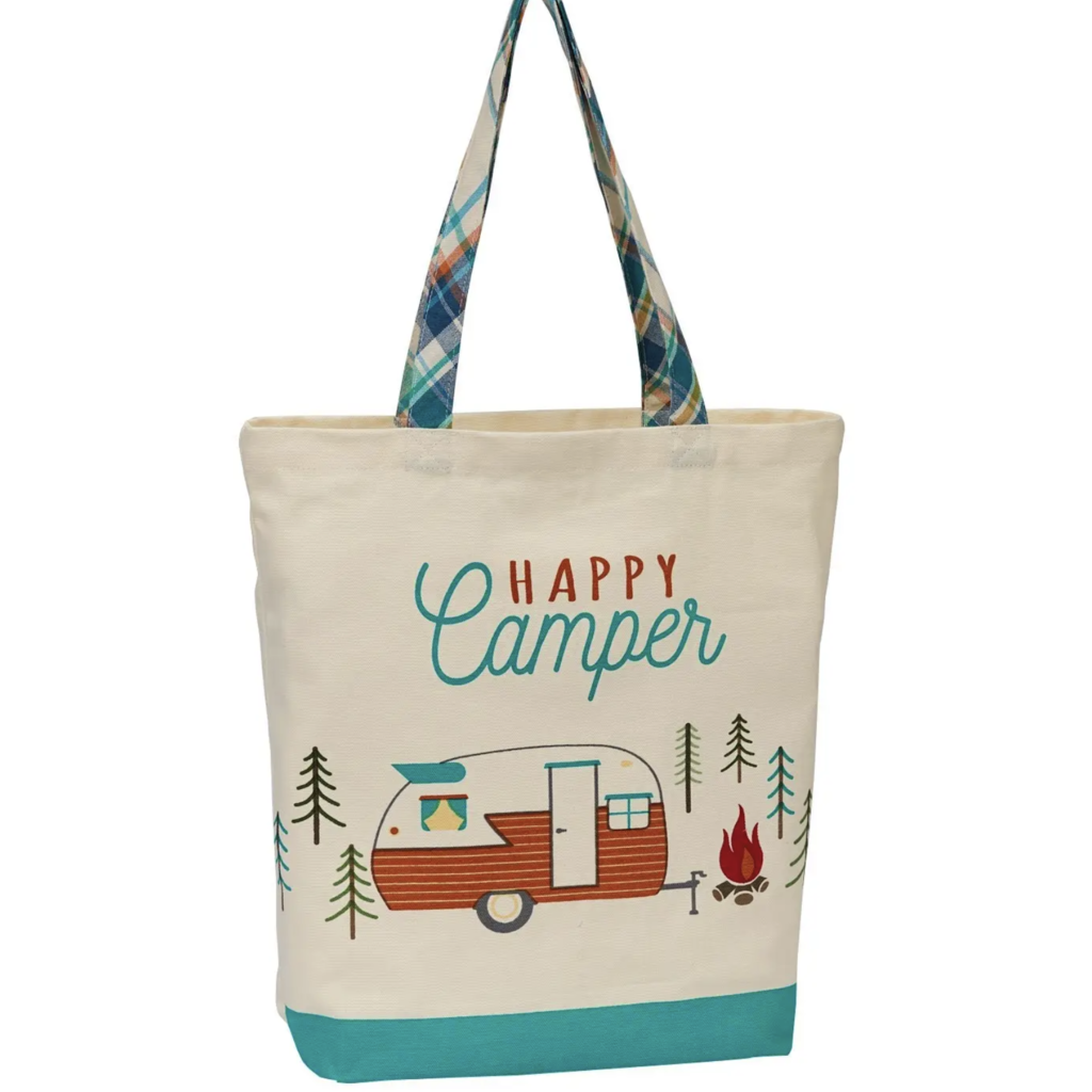 Happy Camper Print Tote