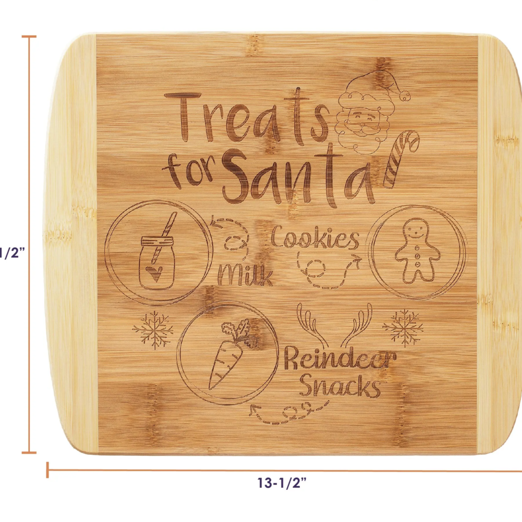 Treats For Santa 11" Cutting Board
