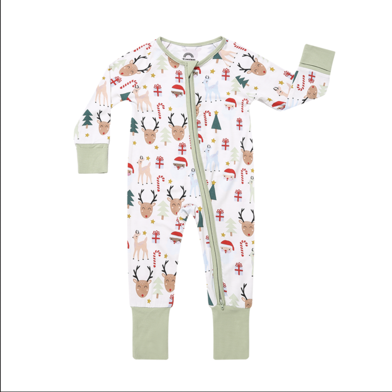 Emerson & Friends Baby Pajamas - Santa and Friends