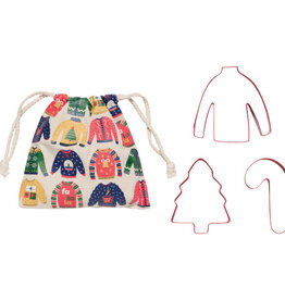 Volume One Ugly Christmas Sweater Cookie Cutters Set of 3