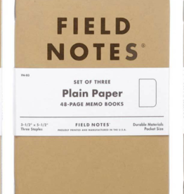 Volume One Field Notes Original Kraft - Plain Paper 3-Pack