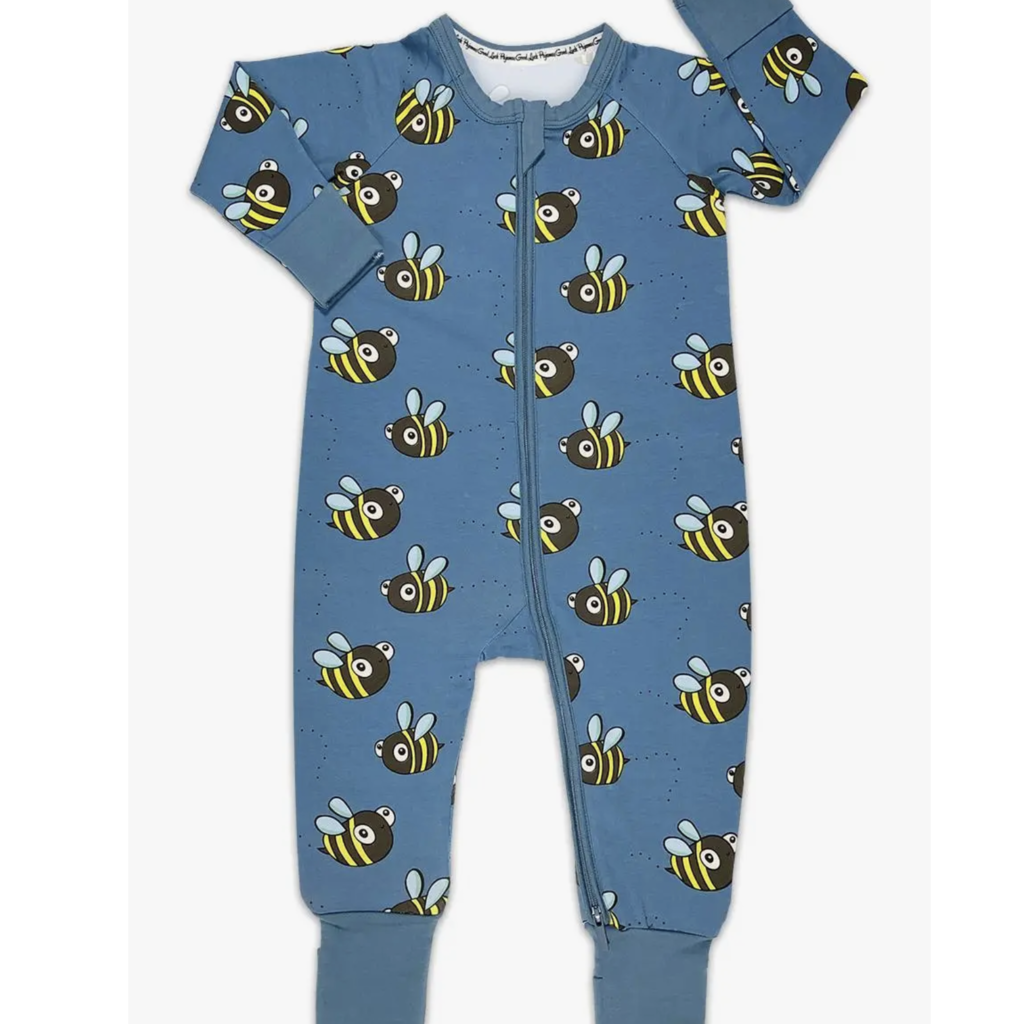 Good Luck Sock Baby Pajamas - Bumblebees