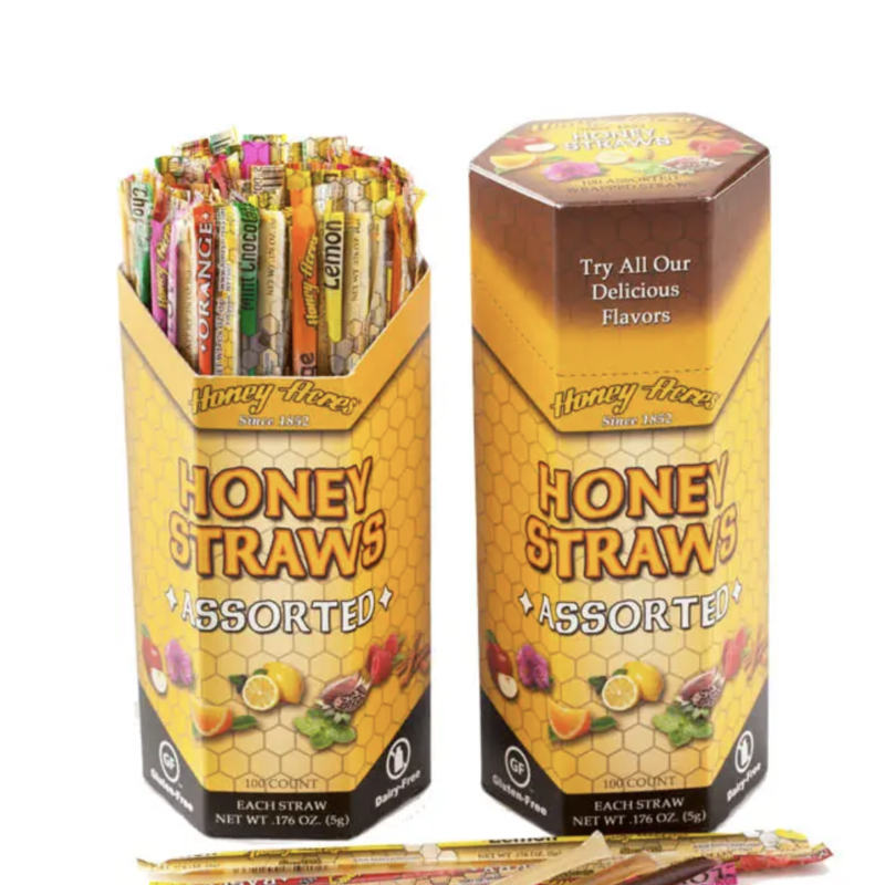 Assorted Honey Straws Sticks