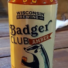 Wisconsin Brewing Wisconsin Brewing Badger Club Amber (12 oz Can)