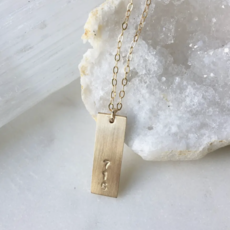 Token (Faire) Area Code Necklace - 18", 14k Gold