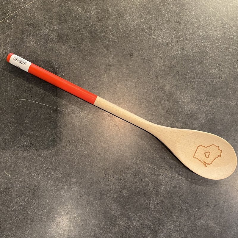 Classic State (Faire) Wooden State Spoon - Red