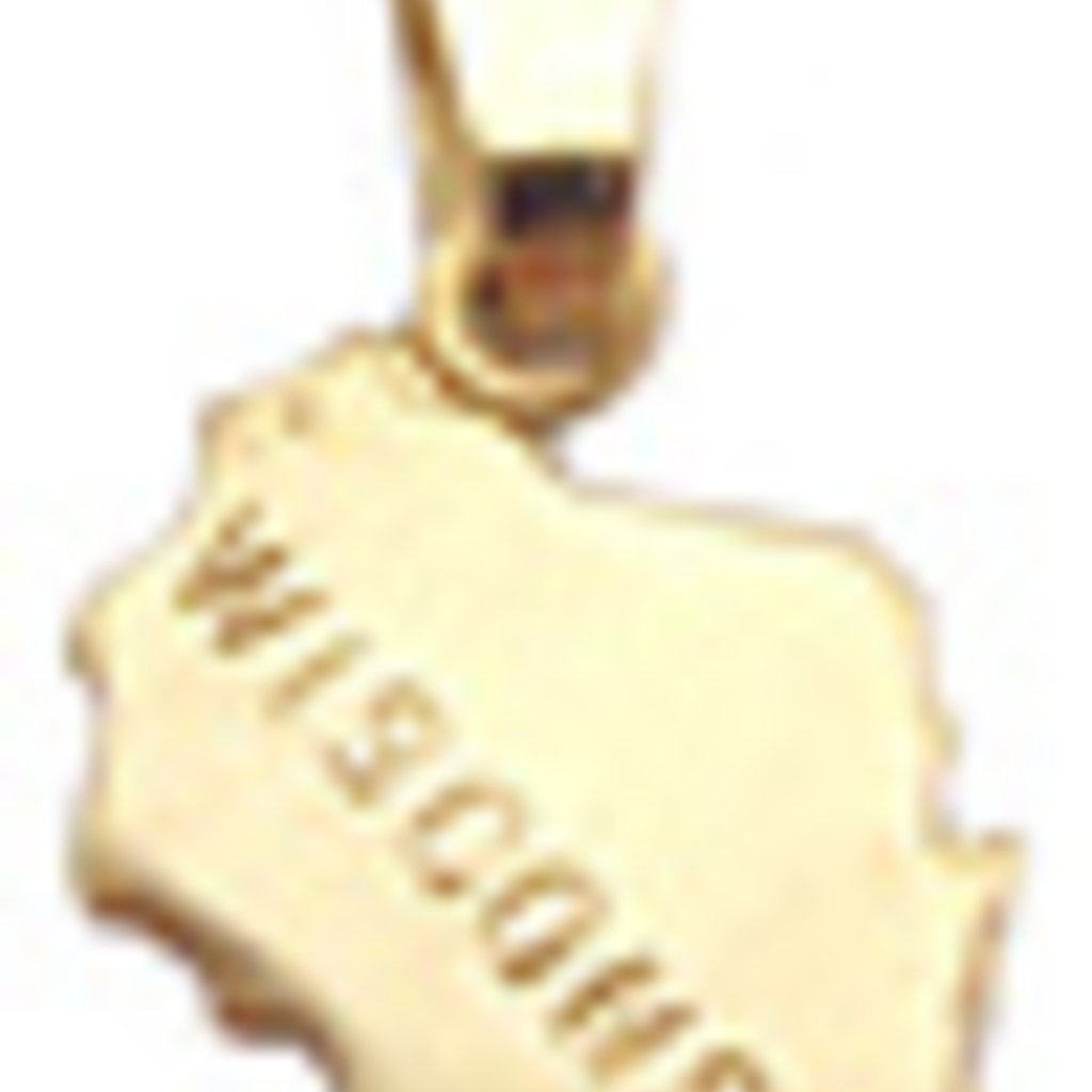 Dreamspirits Dreamspirits Brass Wisconsin State Necklace