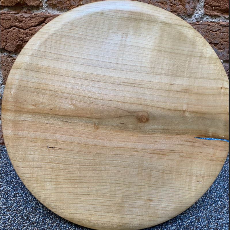 Richard Ryan Lazy Susan Round Wooden Serving Tray