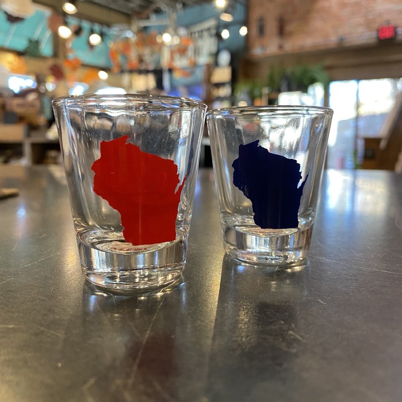 Vital Industries (WI) Wisconsin State Shot Glasses