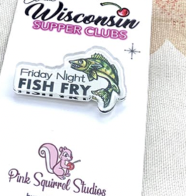 Pink Squirrel Studios Friday Night Fish Fry Pin