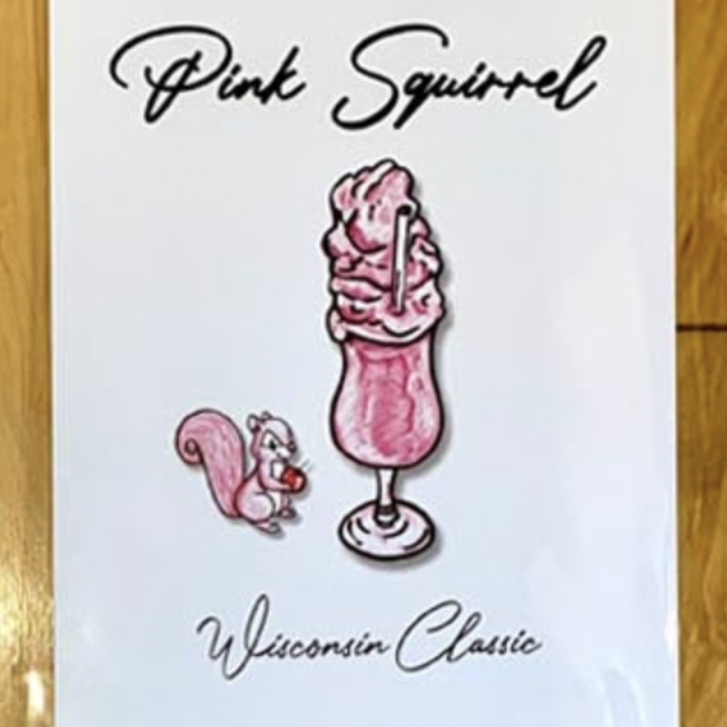 Pink Squirrel Studios Cocktail Print - Pink Squirrel 5x7
