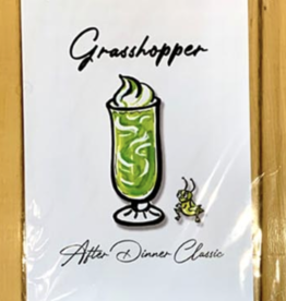 Pink Squirrel Studios Cocktail Print - Grasshopper 5x7