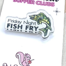 Pink Squirrel Studios Assorted WI Themed Pins - Small