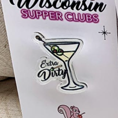 Pink Squirrel Studios Assorted WI Themed Pins - Small