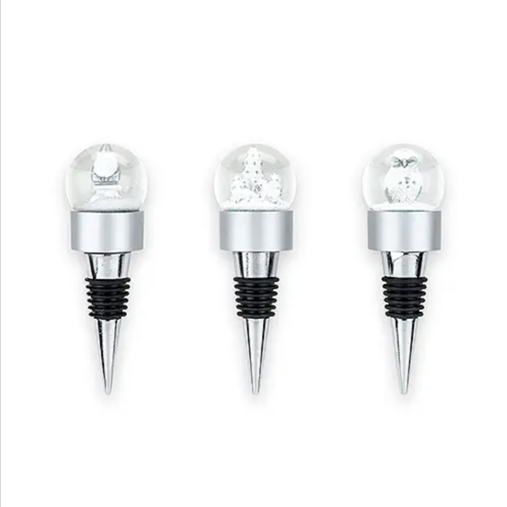 Volume One Snow Globe Bottle Stoppers - Santa