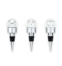 Volume One Snow Globe Bottle Stoppers - Santa