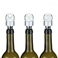 Volume One Copy of Snow Globe Bottle Stoppers - Santa
