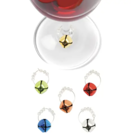 Volume One Jingle Bells Wine Charm Set