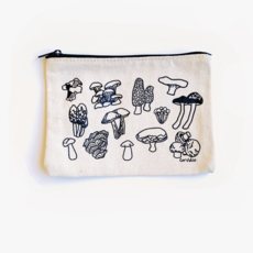 Corvidae Drawings & Designs Mushroom Small Zipper Pouch