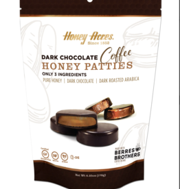 Honey Acres Inc. Dark Chocolate Honey Patties - Coffee