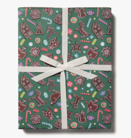 Holiday Wrapping Paper - Gingerbread
