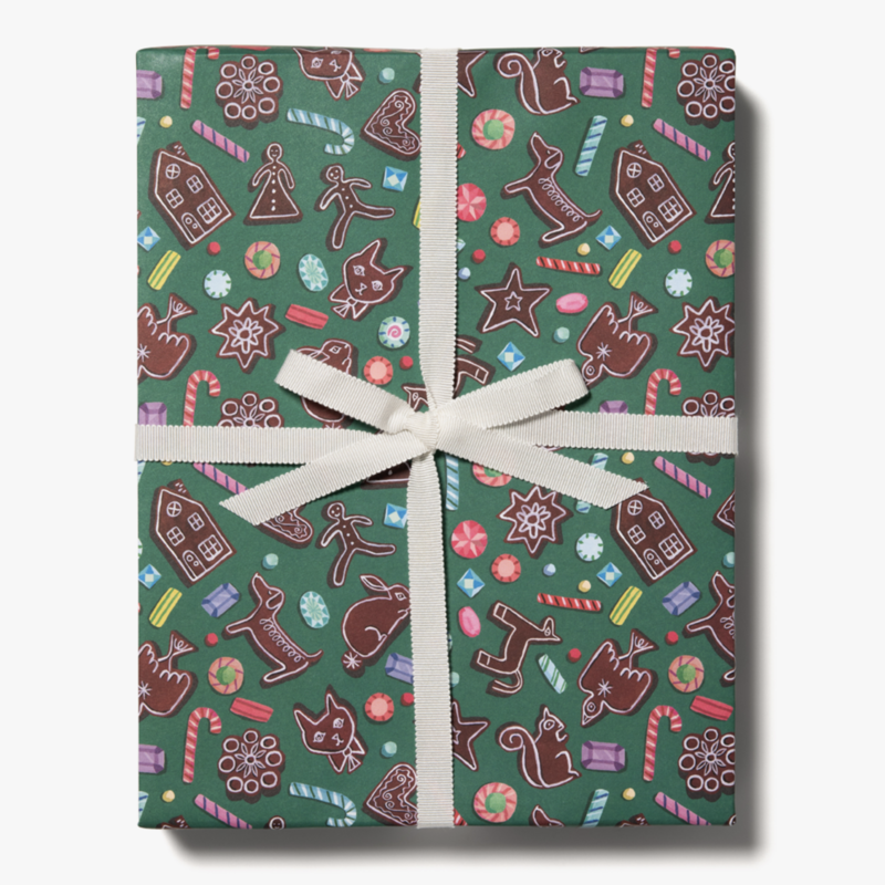 Holiday Wrapping Paper - Gingerbread