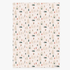 Holiday Wrapping Paper - Pink Trees