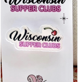 Pink Squirrel Studios Wisconsin Supper Clubs Lapel Pin