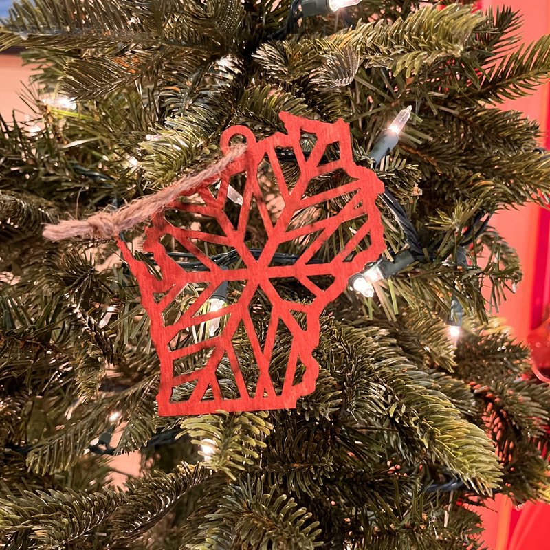 The Oaklair Woodcraft State Cutout Ornaments