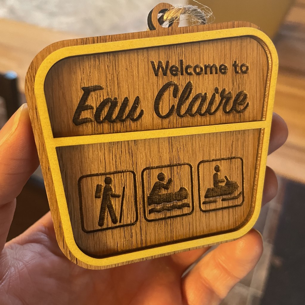 The Oaklair Woodcraft Park Sign Ornaments (Assorted)