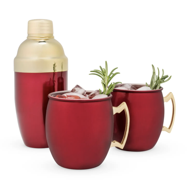Volume One Red Mule Mug & Cocktail ShakerSet