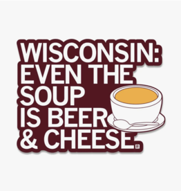 Wisconsin: Beer Cheese Soup Die-Cut Sticker