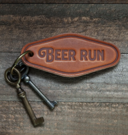 Sugarhouse Leather Beer Run Leather Keychain